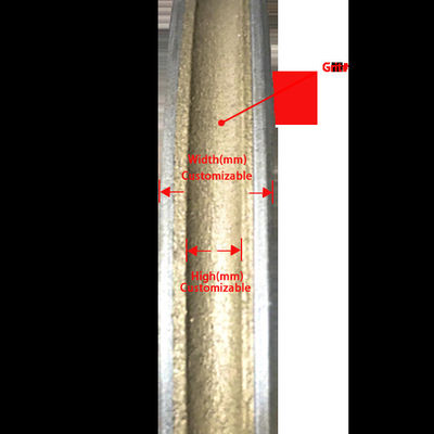 80MM Grit Đốm đai kim cương tùy chỉnh cho Máy chế biến thủy tinh đĩa mài