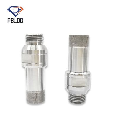 Đồ bán buôn bán nóng Threaded Spiral Glass Diamond Center Hole Opener
