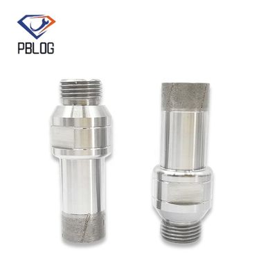 Đồ bán buôn bán nóng Threaded Spiral Glass Diamond Center Hole Opener