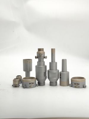 Shank Coring Glass Drill Bits Quá trình phun cát / thiêu kết Kết cấu mờ