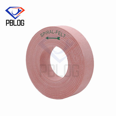 Bánh xe đánh bóng nỉ hình xoắn ốc Bánh xe đánh bóng len màu hồng