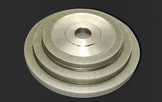Bánh mài mạ điện bằng thép M2 phẳng Hình dạng khác nhau Bạc