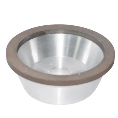 Loại bát Kim cương mạ điện Đá mài thủy tinh Viền bạc