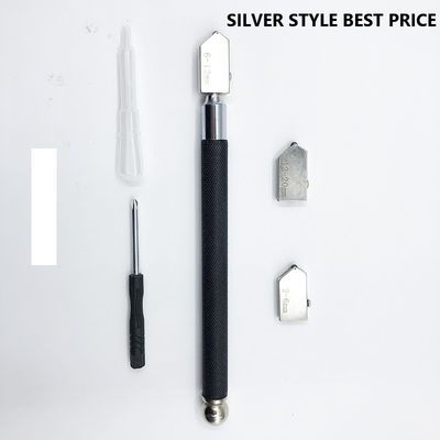 Công cụ cắt thủy tinh 2mm với tay cầm chứa dầu và tay cầm thép đen 145mm