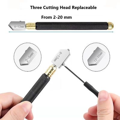 Máy cắt thủy tinh hiệu quả và nhẹ 170mm để cắt chính xác