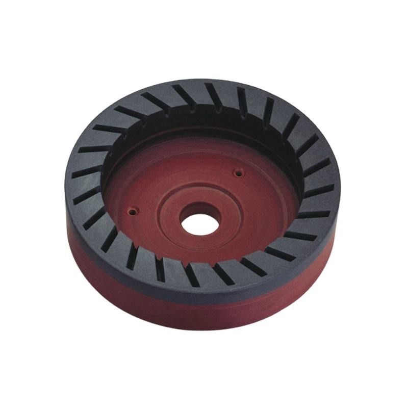 D150mm bên trong răng nhựa bánh xe Bowl hình dạng liên tục kim cương trượt bánh xe cho kính Bevel cạnh máy