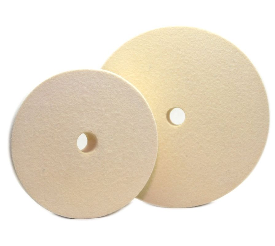 Đốm đánh bóng bằng felt len phẳng tinh khiết 100% cho đĩa mài trên kính đồ nội thất / kính thủ công