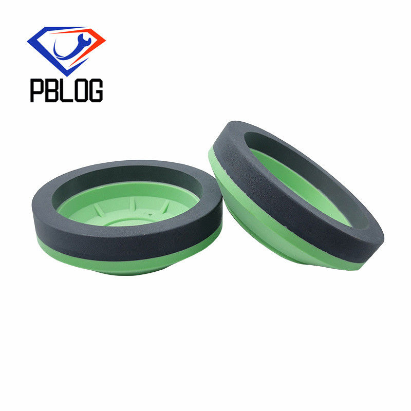 Bánh xe đánh bóng nhựa liên tục hình bát Boke 150mm với áo khoác chống nước cho máy vát